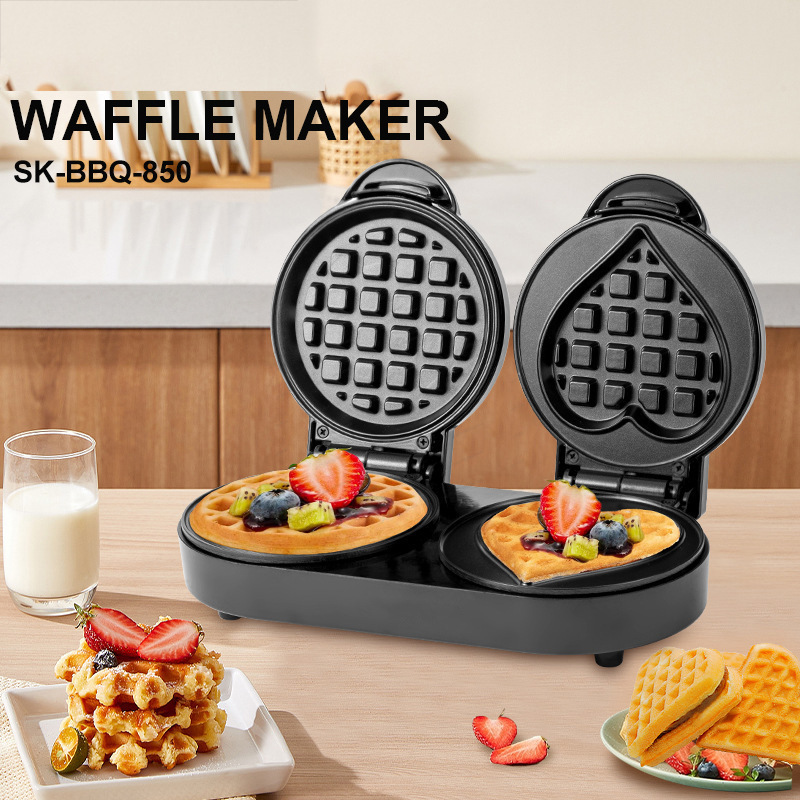 Mini Waffle Maker Machine - Piastra per Waffle Doppia 110V, Macchina