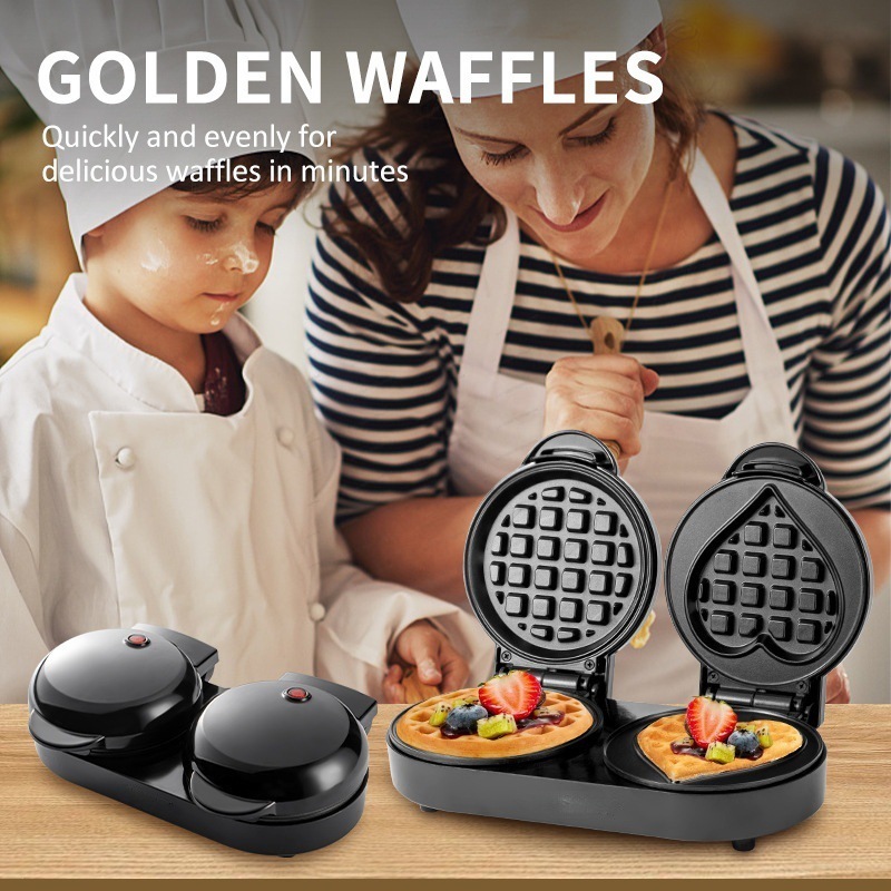 Piastra per Waffle Doppia 110V - Mini Waffle Maker Machine recensione e prezzo